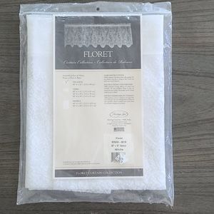 Heritage Lace White Floret Valance